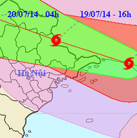 Bão Rammasun đã sang Trung Quốc