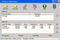 Lồng âm thanh vào video clip bằng “Audio to Video Mixer”
