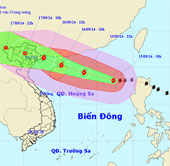 Bão Kalmaegi mạnh cấp 13, tiến thẳng vùng biển Quảng Ninh - Hải Phòng