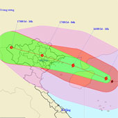 Bão Kalmaegi di chuyển với tốc độ cực nhanh