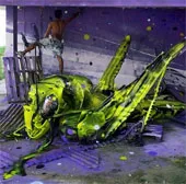 Street art: Ý tưởng tái sử dụng rác thú vị