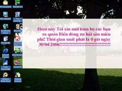 Ghi chú lên màn hình nền