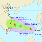 Áp thấp nhiệt đới mạnh lên thành bão