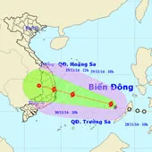 Áp thấp nhiệt đới mạnh lên thành bão
