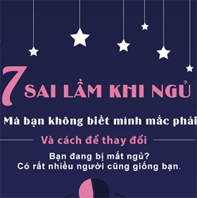 7 sai lầm khi đi ngủ khiến bạn 