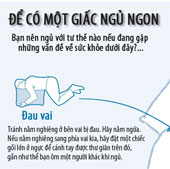 Tư thế ngủ tốt nhất cho từng loại bệnh