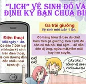 Lịch vệ sinh những "vật bất ly thân" mà bạn nhất định phải biết