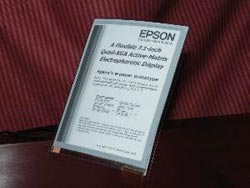 Seiko giới thiệu giấy điện tử độ phân giải cao