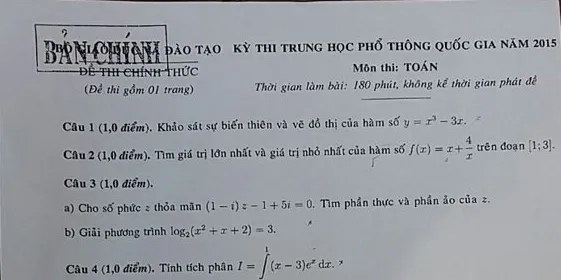 Dịch MERS vào đề Toán thi THPT quốc gia