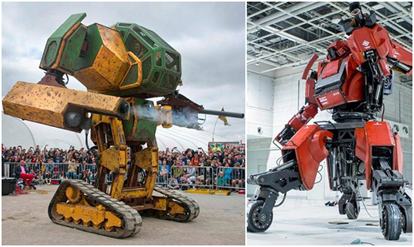 Robot MegaBots Mark 2 của Mỹ thách đấu robot Kuratas của Nhật