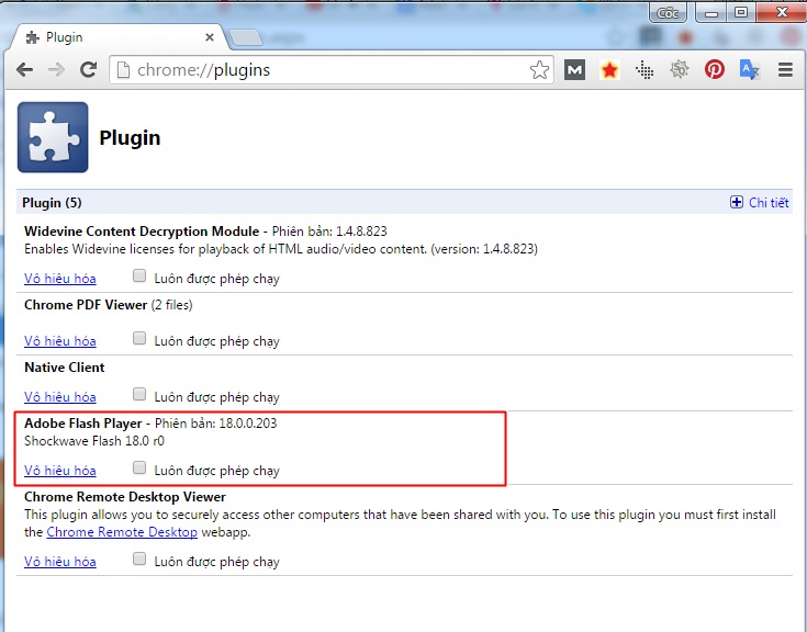 Sửa lỗi Adobe Flash Player bị chặn do lỗi thời