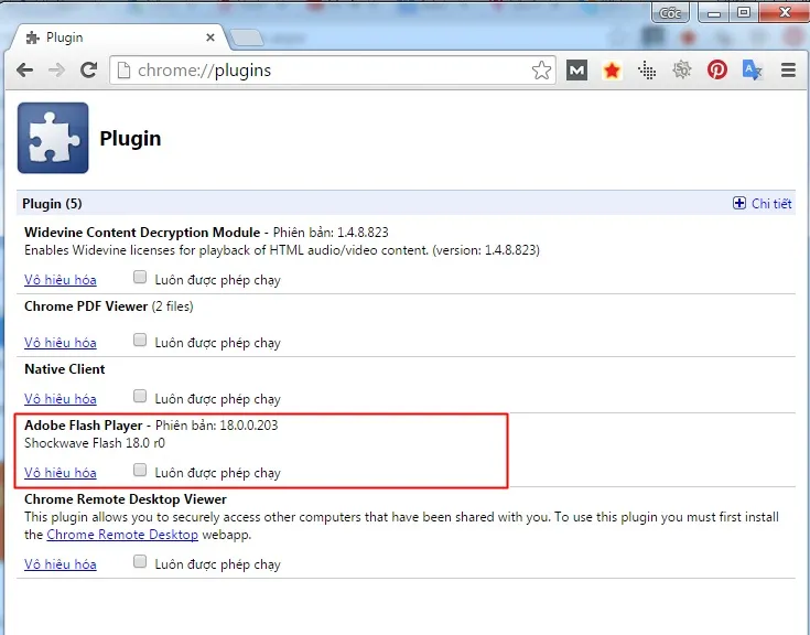 Sửa lỗi Adobe Flash Player bị chặn do lỗi thời