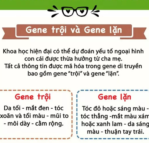 Xem trước ngoại hình con cái của bạn trong tương lai