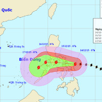 Tin bão gần biển Đông: Cơn bão Melor