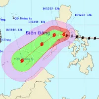 Bão Melor giật cấp 17 đang hướng vào biển Đông