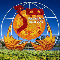 Rực rỡ sắc màu ở lễ hội hoa Đà Lạt 2015