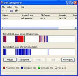 Đẩy nhanh thao tác dồn đĩa của Windows