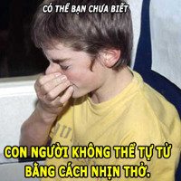 Tại sao không thể tự tử bằng cách nhịn thở?