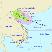 Bão Mirinae - Cơn bão số 1 hướng vào Hải Phòng