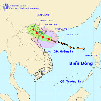 Bão Mirinae hướng vào đồng bằng Bắc Bộ