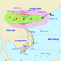 Bão Dianmu tăng tốc, Hà Nội chuẩn bị đón bão