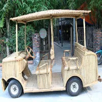 Độc đáo xe điện bằng tre thân thiện với môi trường