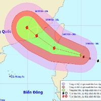 Siêu bão giật trên cấp 17 đang tiến vào Biển Đông