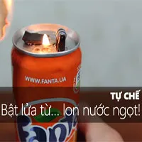 Bạn đã biết cách chế bật lửa từ lon nước ngọt chưa?