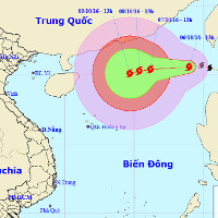 Bão Aere đã vào Biển Đông