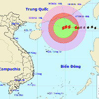 Bão Aere giật cấp 9 - 10, biển Đông có gió mạnh