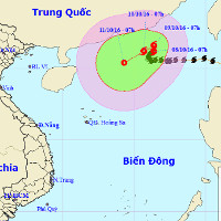 Bão Aere có diễn biến phức tạp, khó lường về hướng đi