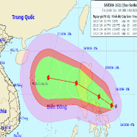 Xuất hiện cơn bão mới gần biển Đông