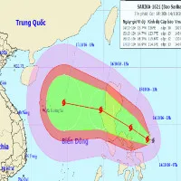 Xuất hiện cơn bão mới gần biển Đông