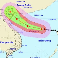Bão số 7 giật cấp 17 tiến thẳng Quảng Ninh - Nam Định