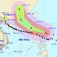 Bão Sarika suy yếu thành áp thấp nhiệt đới