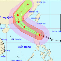 Bão Haima gây gió giật cấp 16 tiến vào biển Đông
