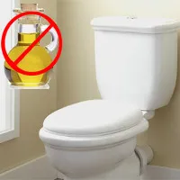 Lý do bạn không được đổ thức ăn dầu mỡ vào toilet