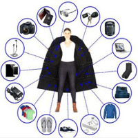 Chiếc áo jacket có thể chứa tới 15kg hành lý