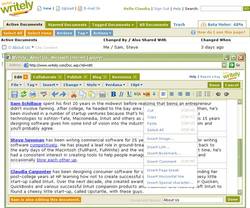 Soạn thảo văn bản trực tuyến với Google Writely