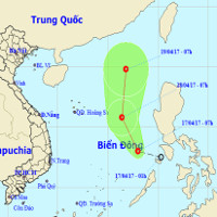 Áp thấp nhiệt đới đổ bộ vào biển Đông