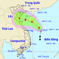 Áp thấp nhiệt đới khả năng thành bão, hướng Hải Phòng - Nghệ An