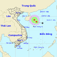 Áp thấp nhiệt đới mới mạnh dần hơn trên biển Đông