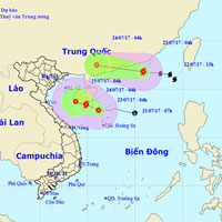 Dự báo thời tiết 23/7: Áp thấp nguy cơ mạnh lên thành bão