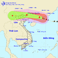 Bão số 6 áp sát biên giới Việt-Trung, miền Bắc sắp mưa rất to