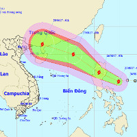 Xuất hiện cơn bão mới trên biển đông, cơn bão Pakhar