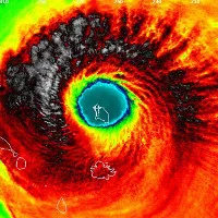 Sức mạnh hủy diệt của bão "quái vật" Irma nhìn từ vệ tinh