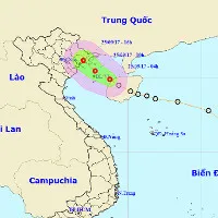 Áp thấp nhiệt đới vào bờ, miền Bắc mưa to