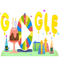 Google đổi Doodle vòng xoay bất ngờ cho sinh nhật