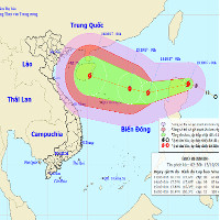 Tin bão trên biển Đông: Cơn bão Khanun