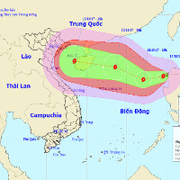 Cơn bão số 11 tiến nhanh vào biển Đông